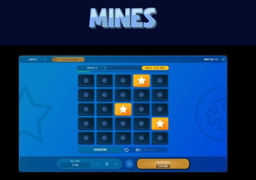 Gameplay do Mines